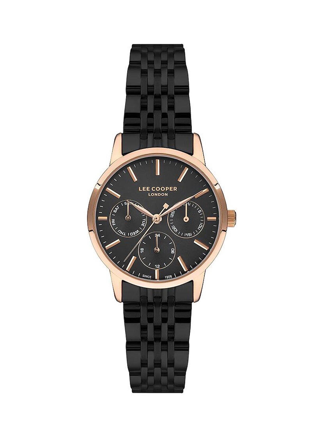 LC07358.45-NM Lee Cooper Çelik Kordonlu 3 Atm Suya Dayanıklı Elite Model Özel Seri Kadın Kol Saati