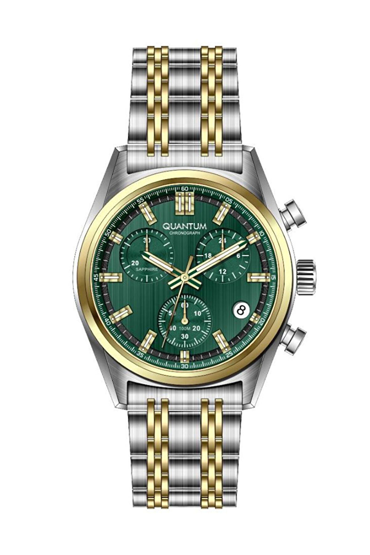 PWG1209.270 Chronograph Tüm Fonksiyonları Aktif 10 ATM Suya Dauanıklı Çelik Kasa Çelik Kordo