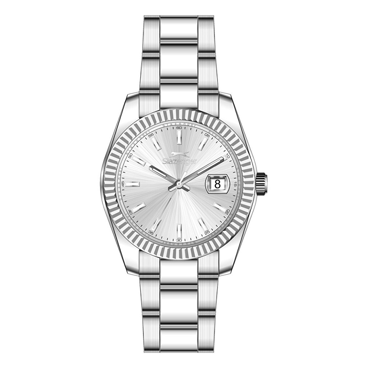 Slazenger SL.09.2606.1.04 Çelik Kordon Çelik Kasa 10 ATM Suya Dayanıklı Metalik Renk Erkek Kol Saati