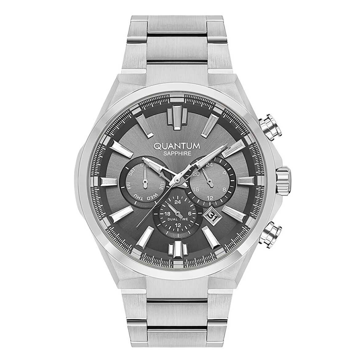 QUANTUM PWG1094S.360 SAFİR CAM ÇELİK ERKEK KOL SAATİ