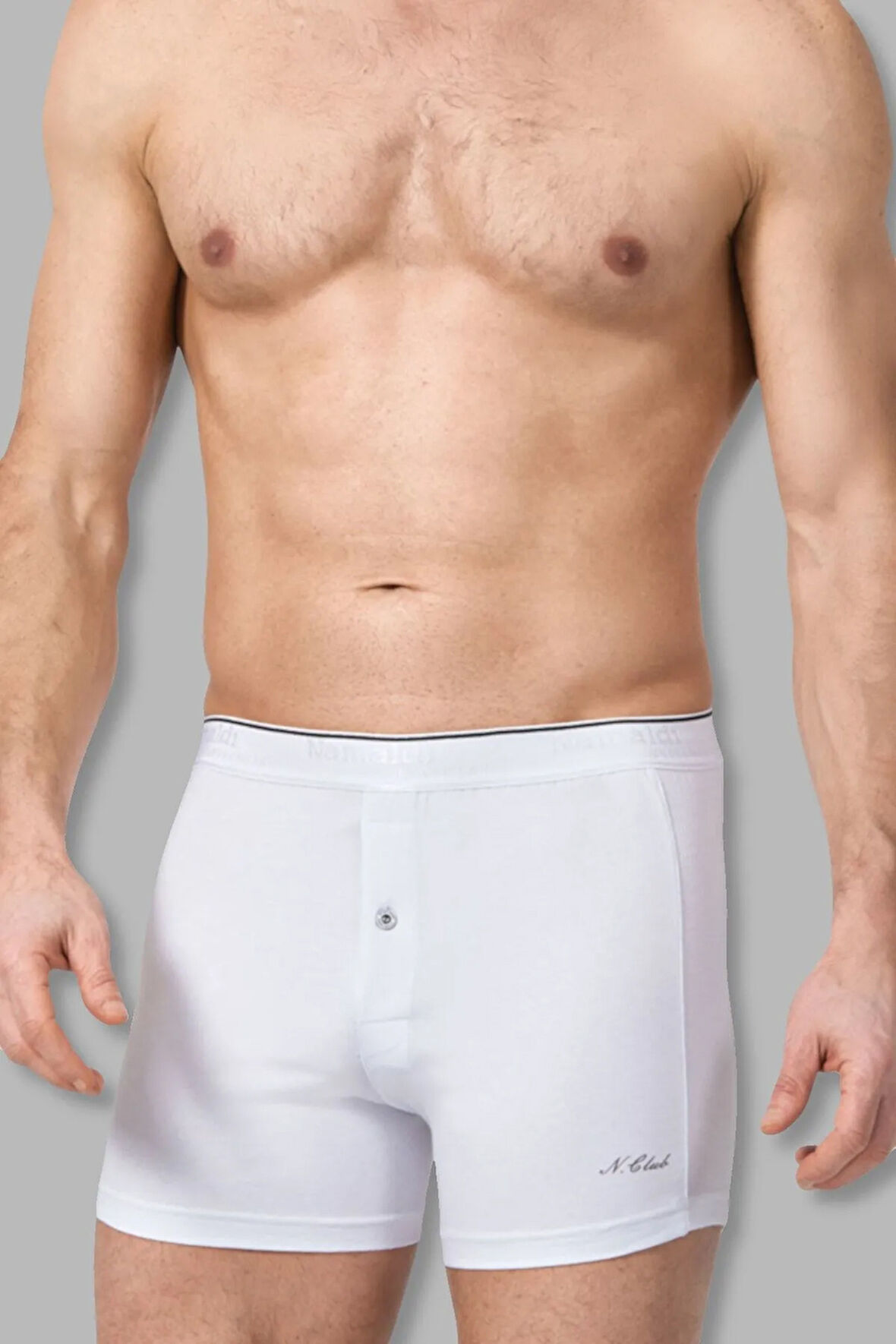 Elastan Düğmeli Erkek Boxer 146 3'lü Paket