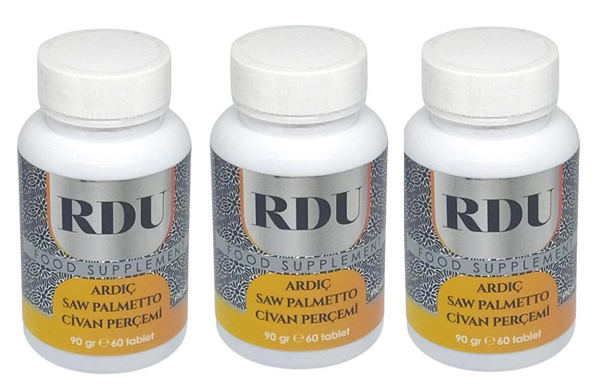 RDU Prosgold Saw Palmetto Ardıç Civanperçemi Erkekler sizin için 60 Tablet 3 Adet