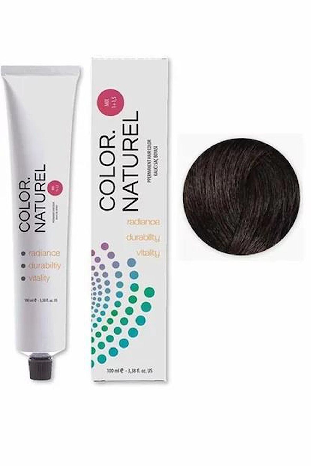 Color Naturel Kalıcı Saç Boyası 100 ml 4.0 Koyu Kahve