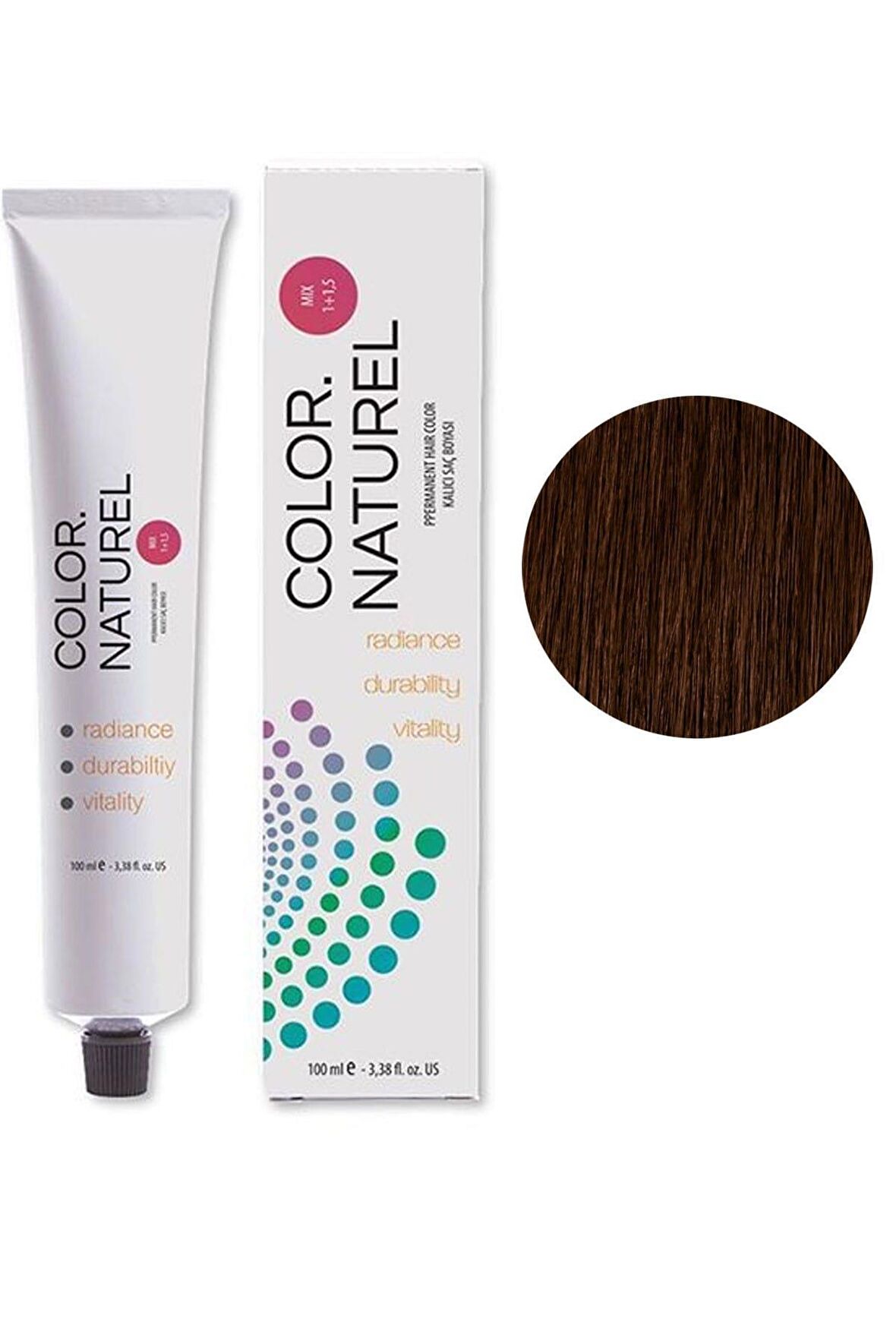 Color Naturel Kalıcı Saç Boyası 100 ml 6.75 Sıcak Kestane