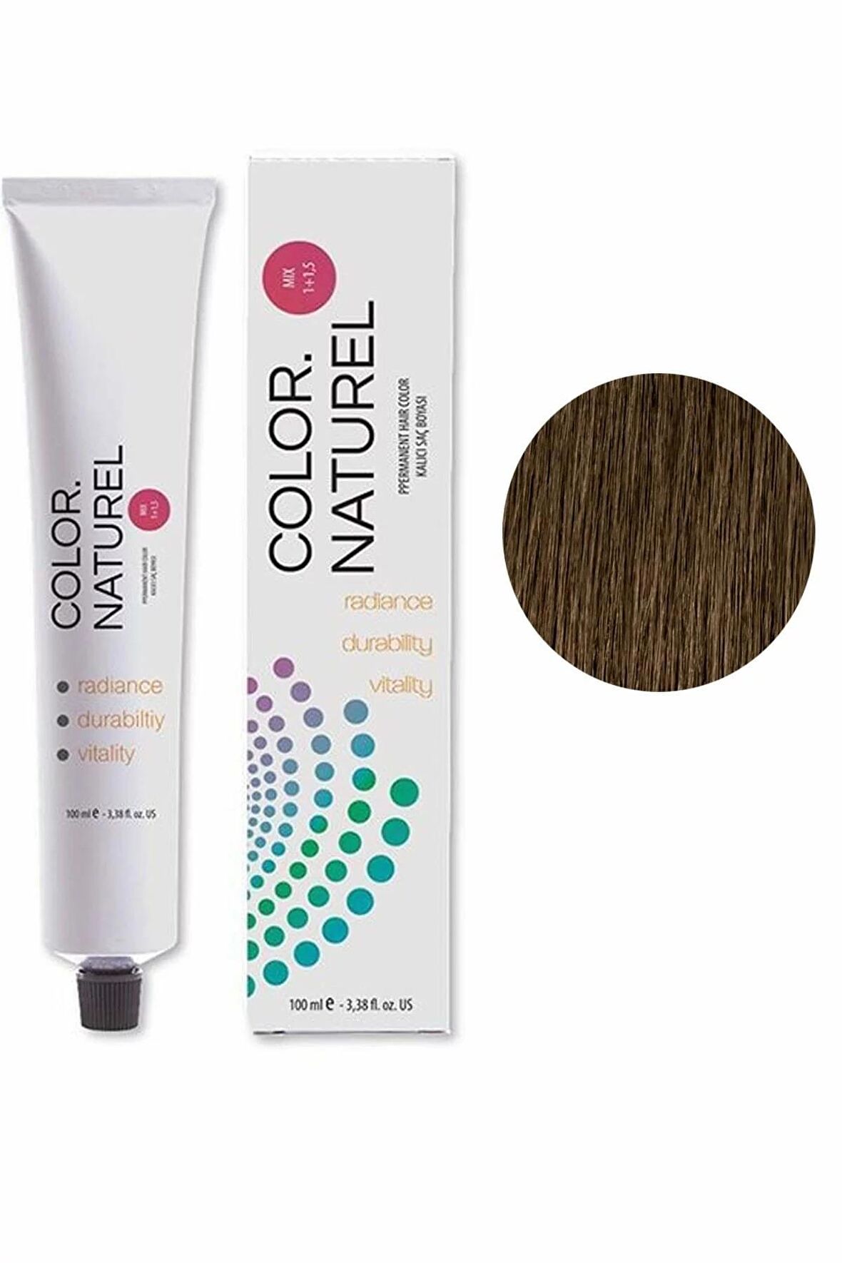 Color Naturel Kalıcı Saç Boyası 100 ml  8.0 Açık Kumral