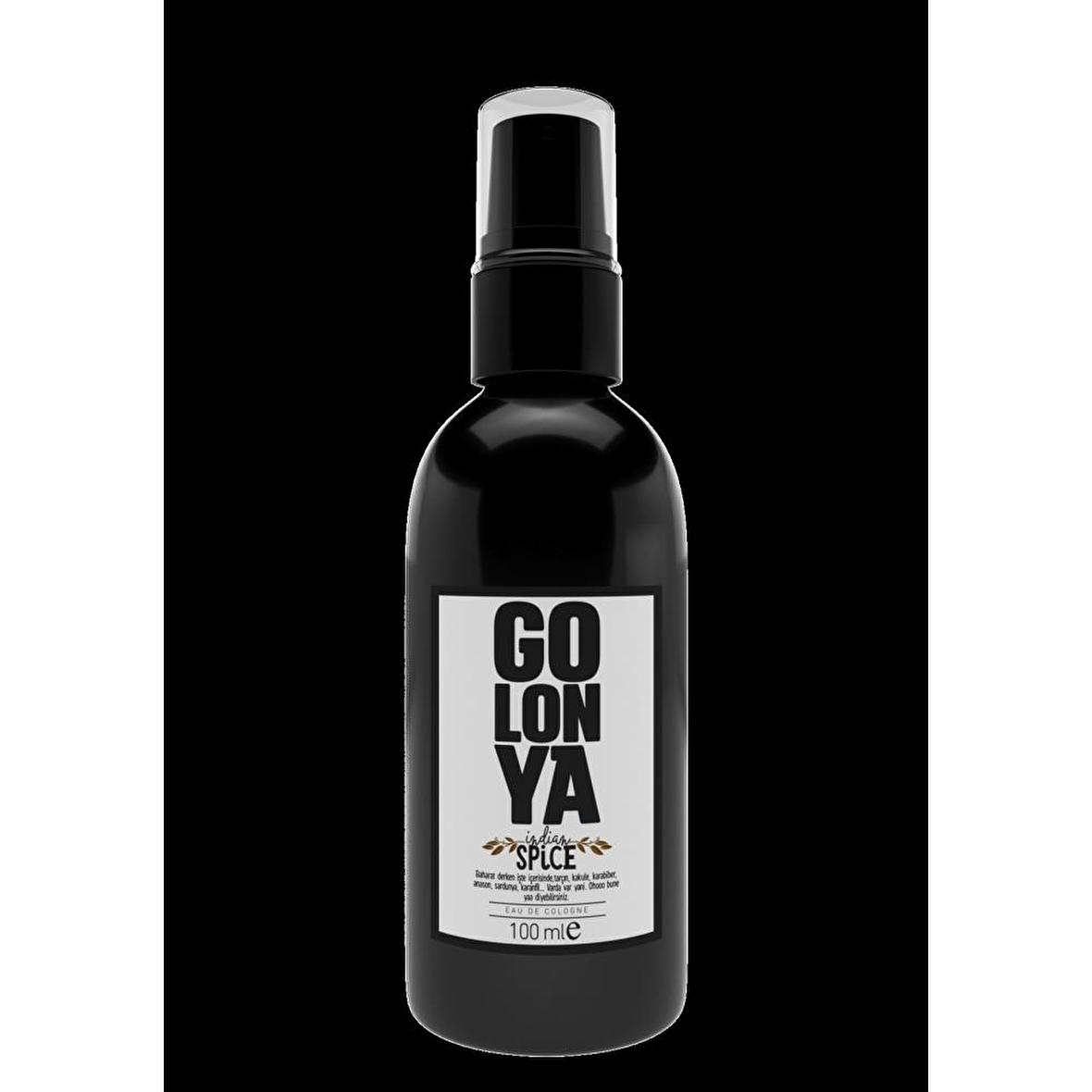 Golonya Baharatlı 80 Derece Sprey Pet Şişe 100 ml Kolonya