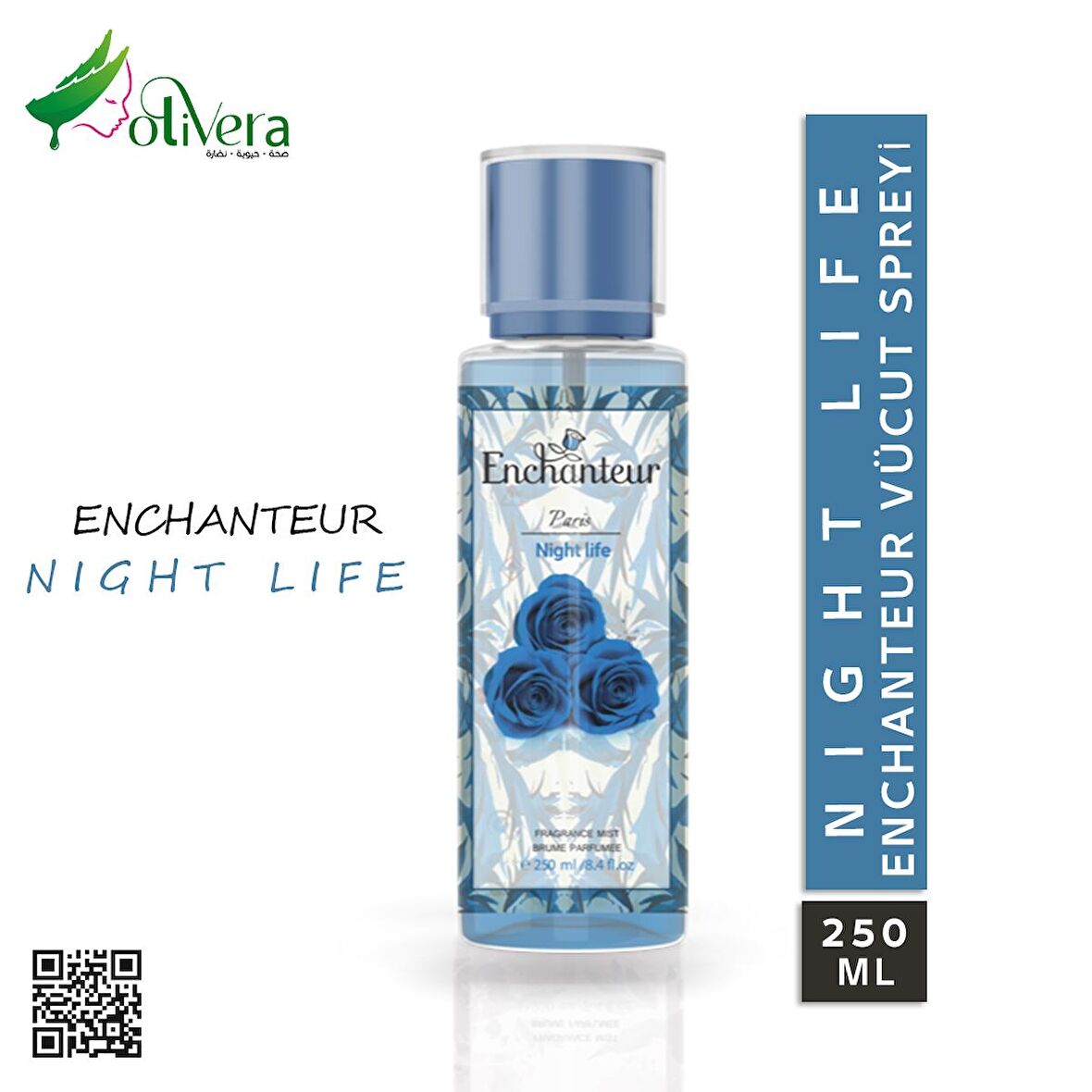 NIGHT LIFE- Body Splash Enchanteur vücut spreyi 250 ml