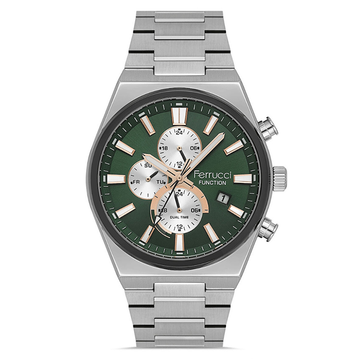 Ferrucci FER.03449M.05 Çelik Kordon Erkek Kol Saati