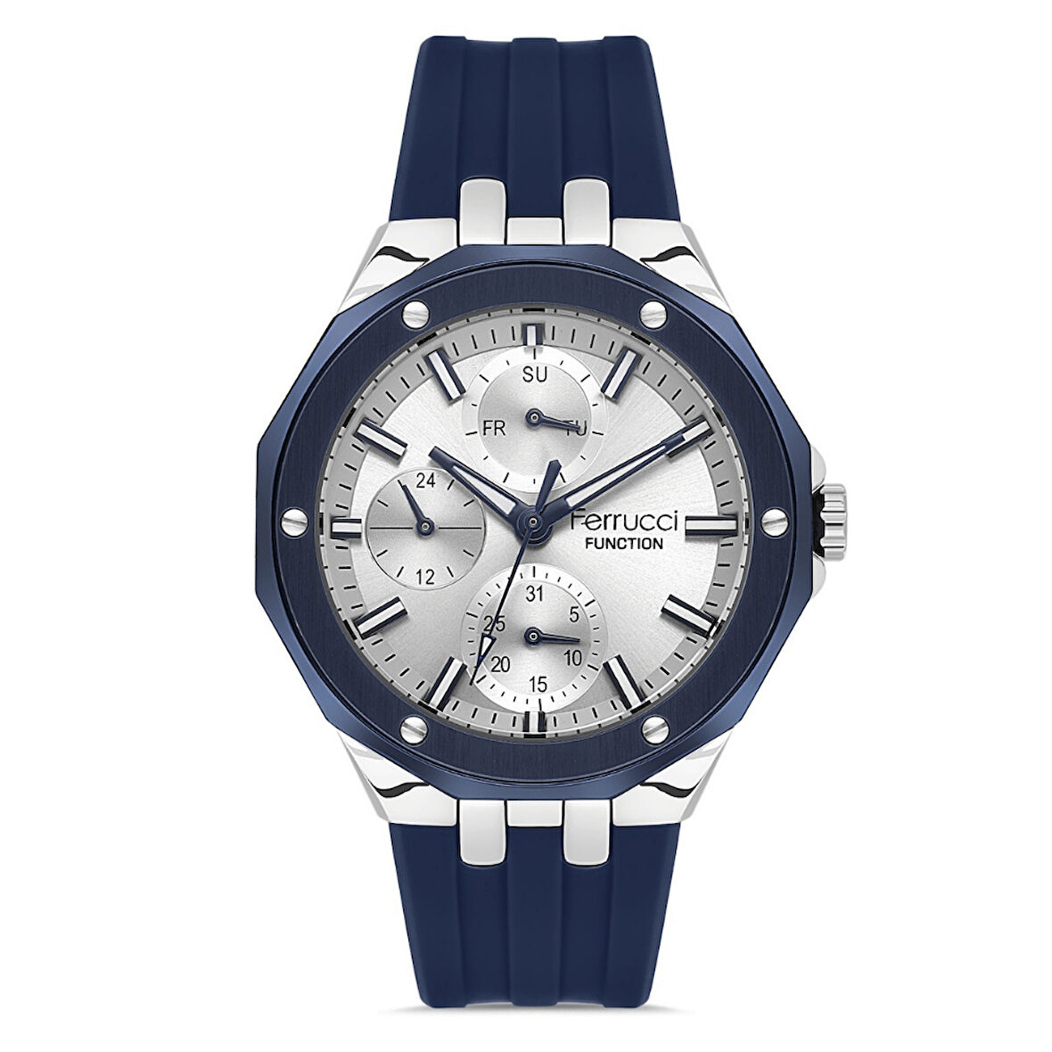Ferrucci FER.03469S.04 Slikon Kordon Erkek Kol Saati