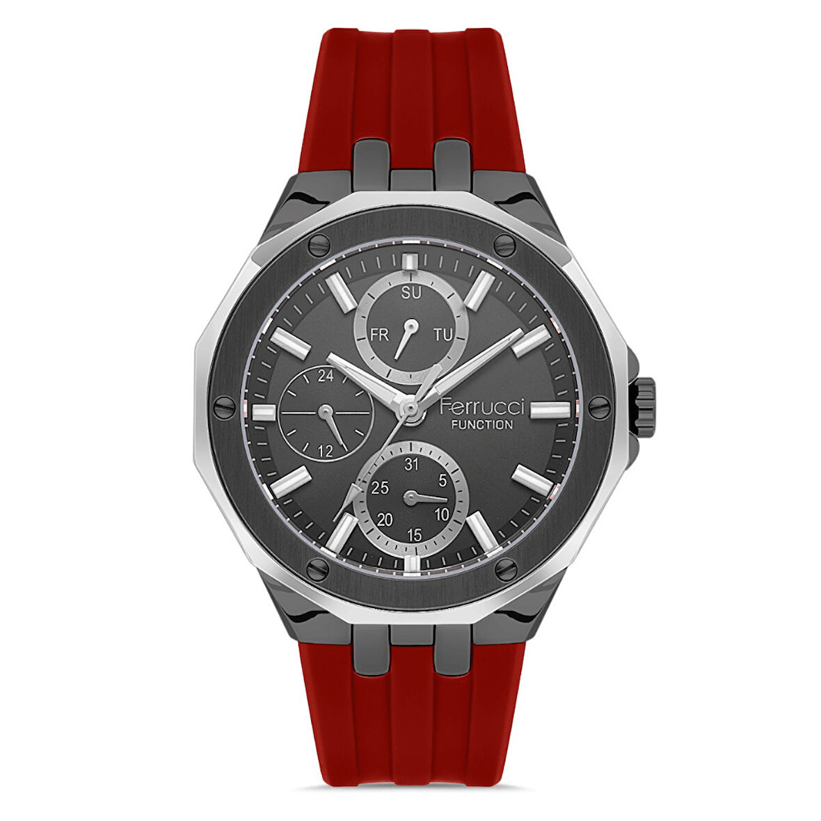 Ferrucci FER.03469S.02 Slikon Kordon Erkek Kol Saati