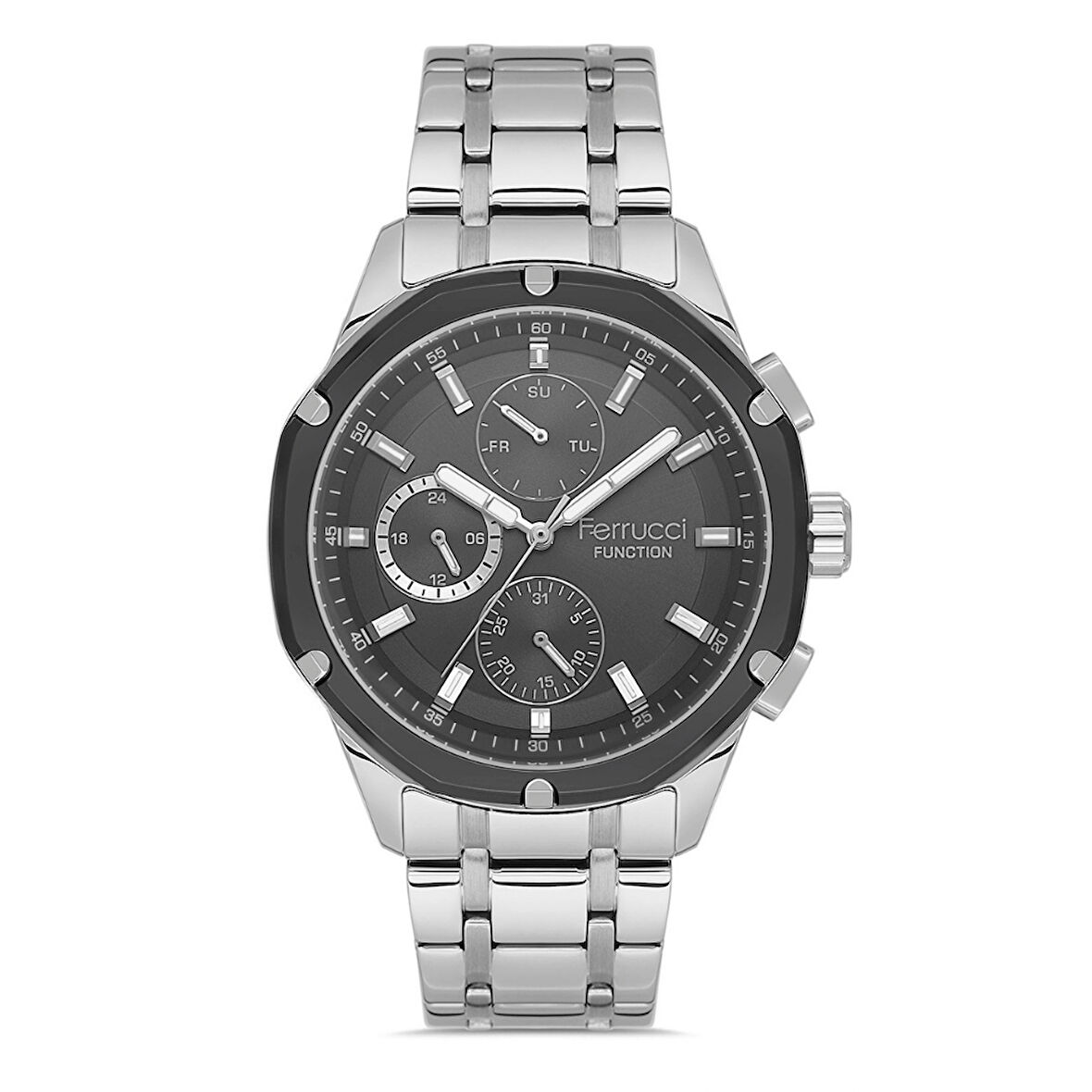 Ferrucci FER.03569M.01 Çelik Kordon Erkek Kol Saati