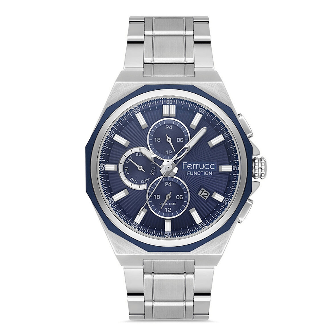 Ferrucci FER.03600M.02 Çelik Kordon Erkek Kol Saati