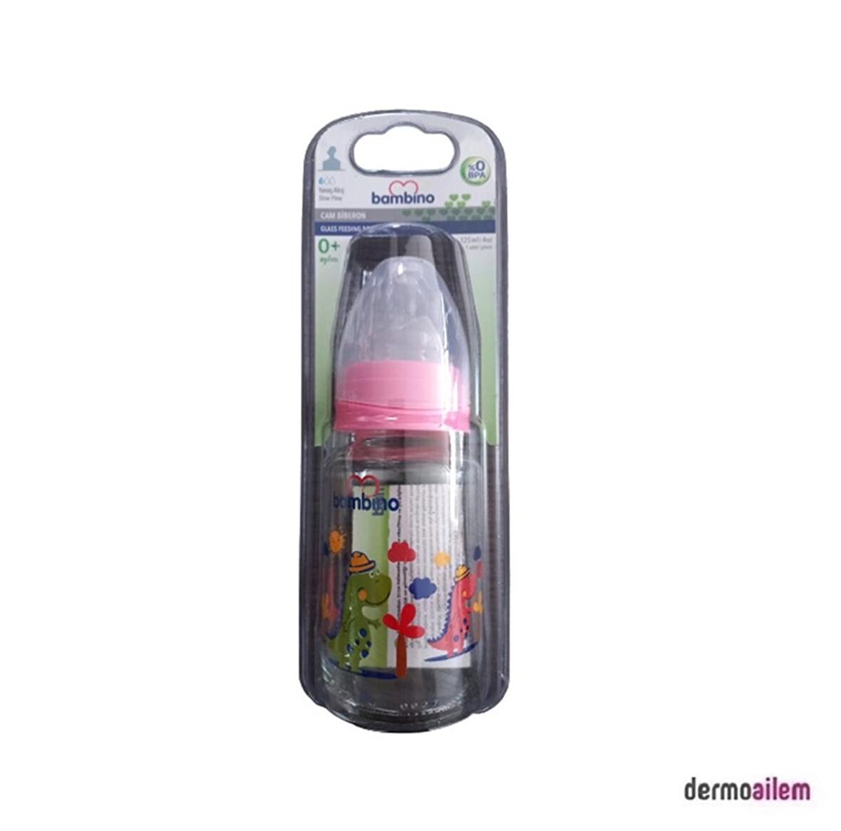 Bambino Cam Biberon 125 Ml Pembe B011