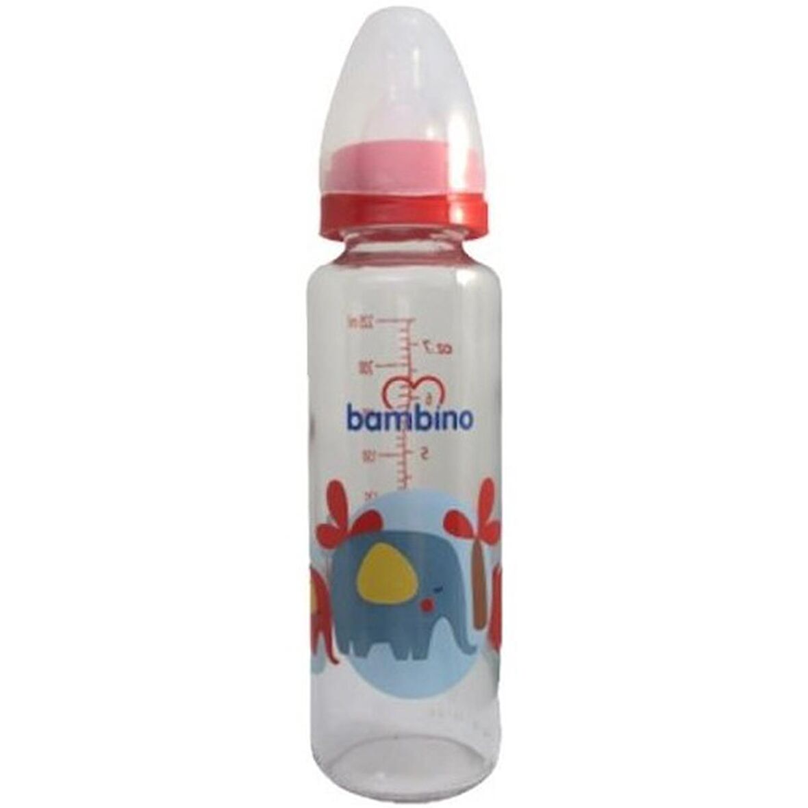 Bambino B014 Cam Biberon 225 ml Kırmızı