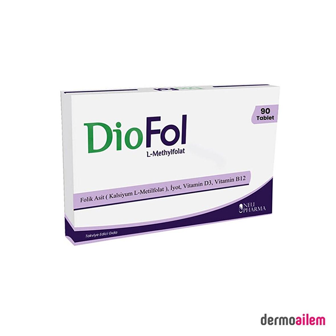 Diofol L-Methylfolat 90 Tablet