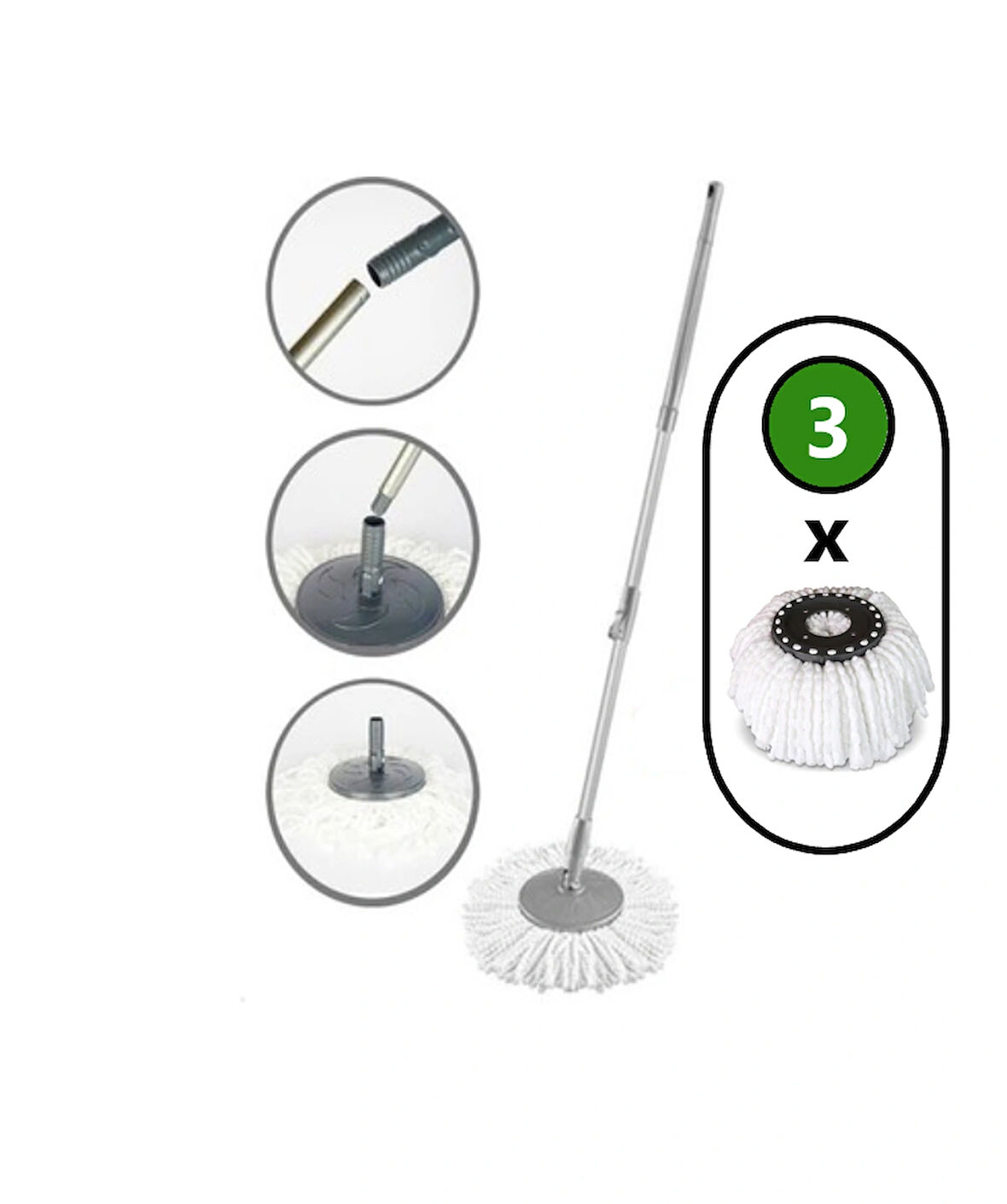 Döner Mop Yedek Seti
