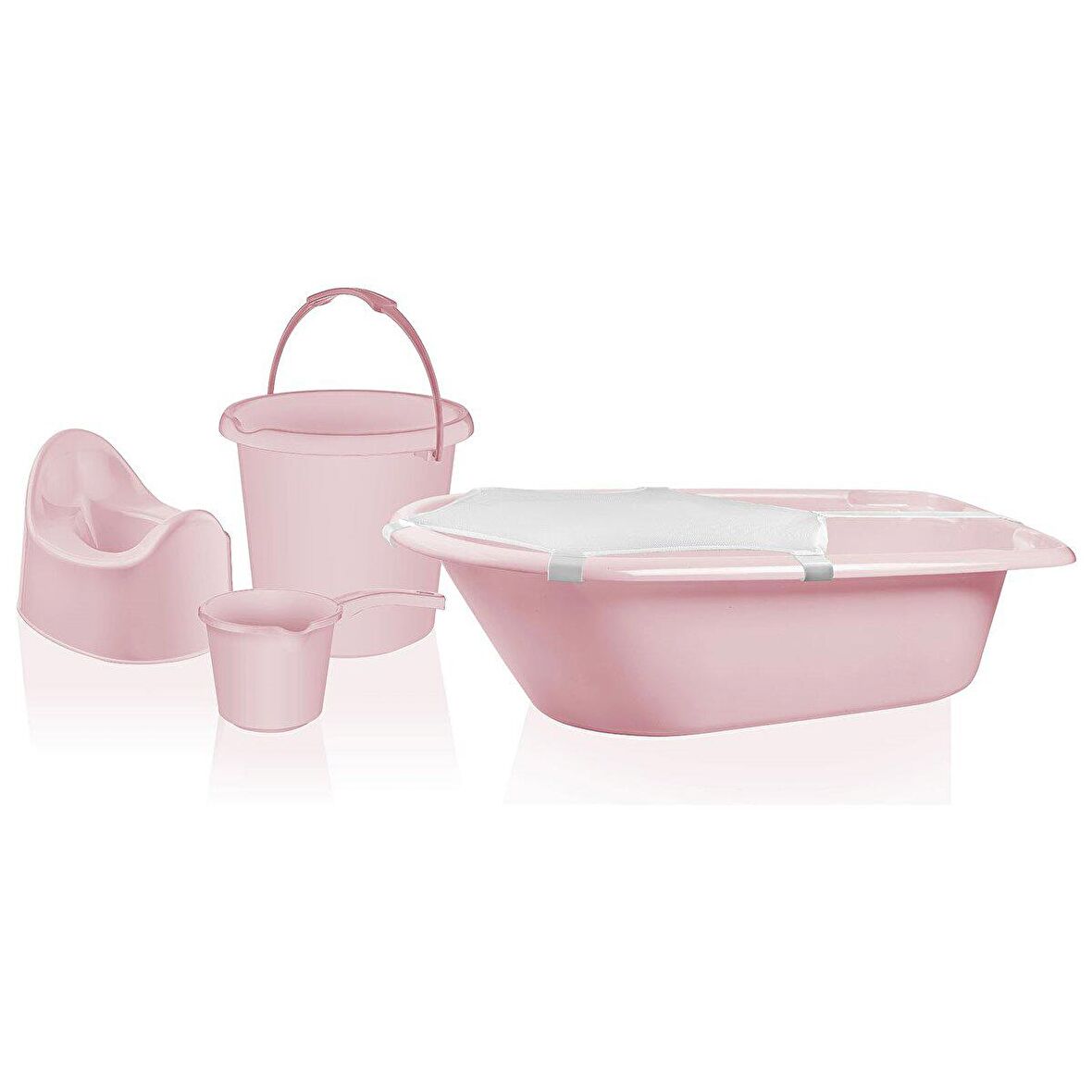 Tuffex 5'li Banyo Tuvalet Seti Pembe