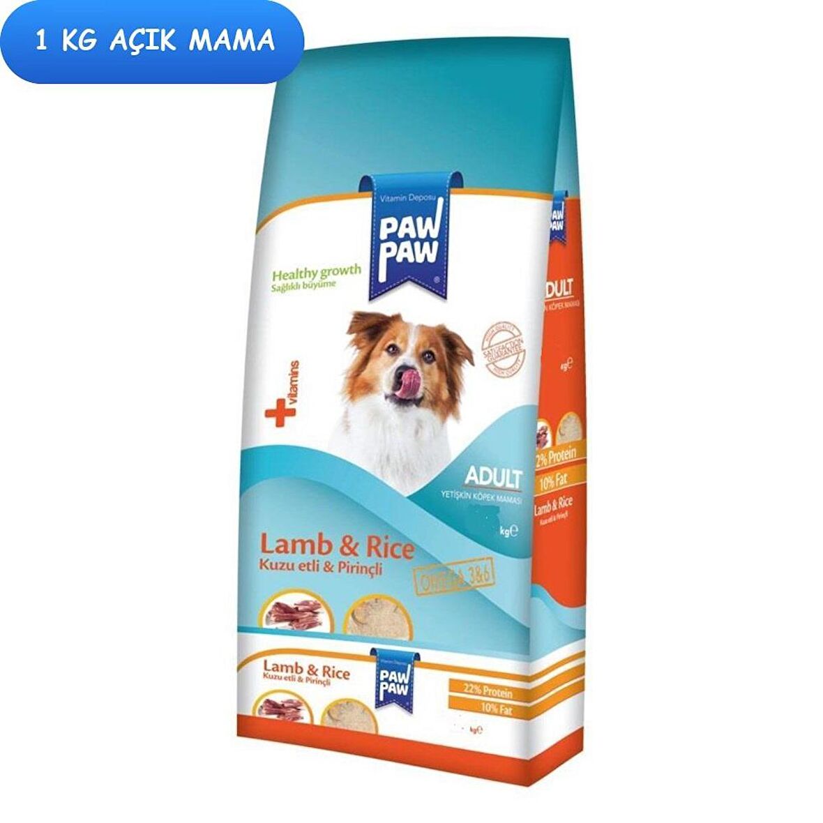 Paw Paw Kuzu Etli Yetişkin Köpek Maması 1 Kg AÇIK