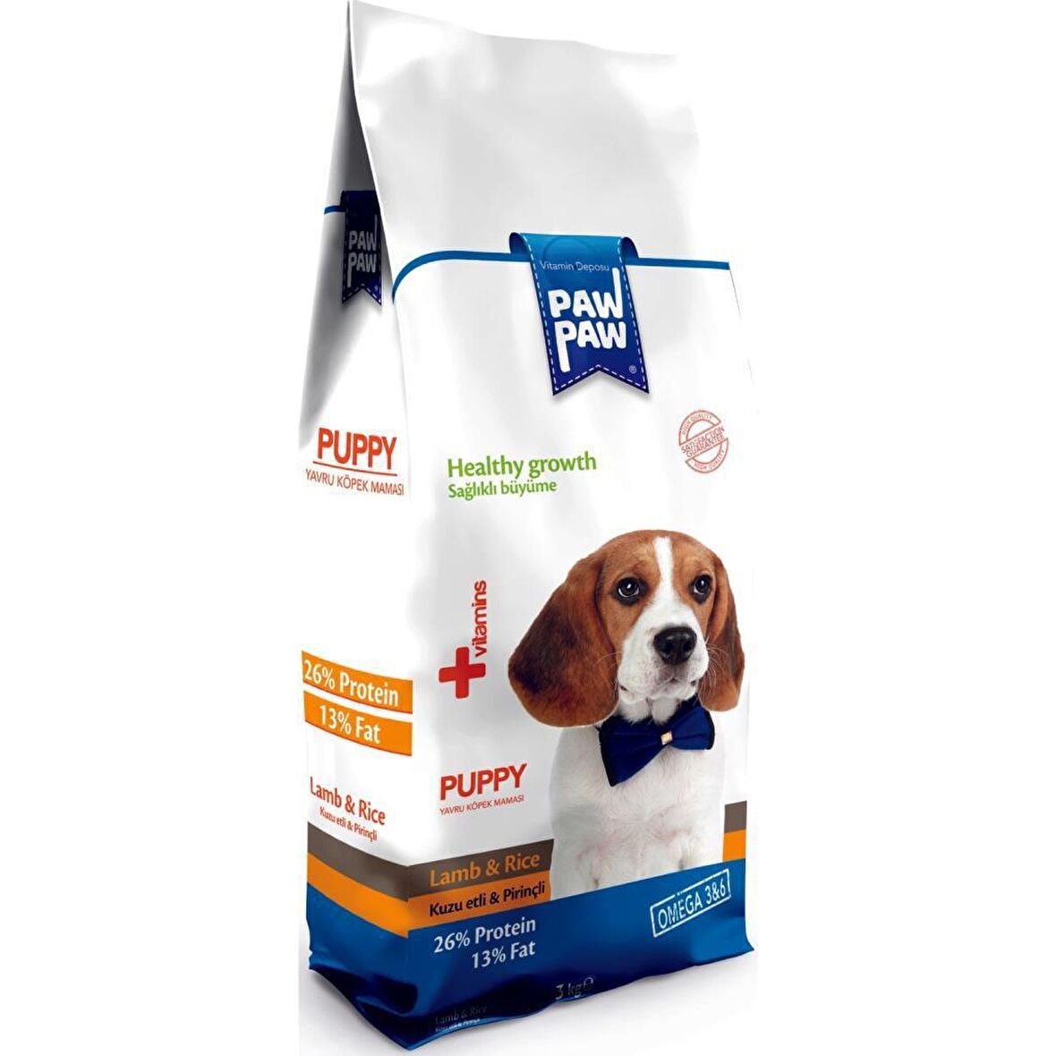 Paw Paw Variety Kuzu Etli Tüm Irklar Yetişkin Kuru Köpek Maması 3 kg