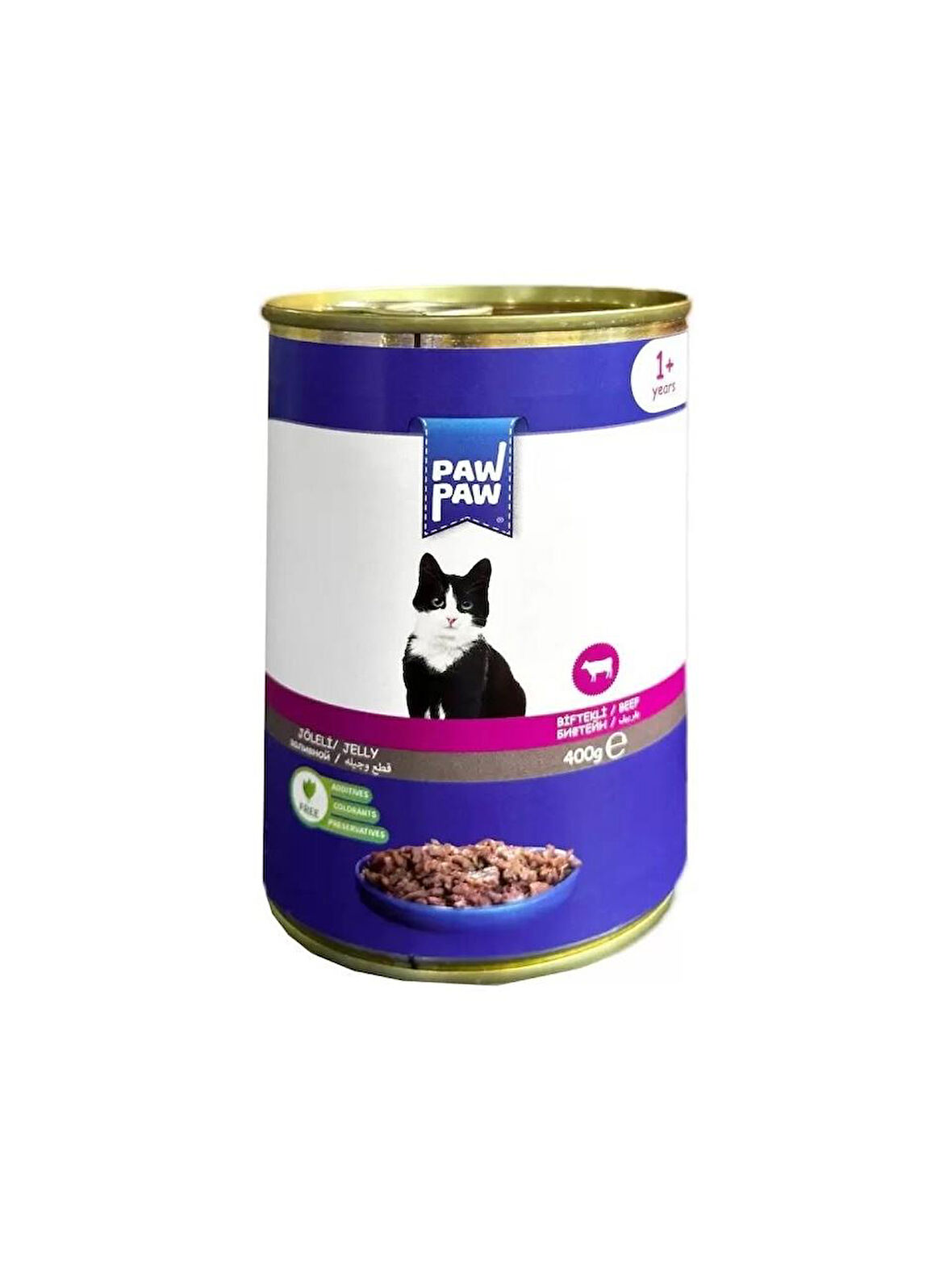 Pawpaw Biftekli Jöleli Kedi Konservesi 12'li Koli