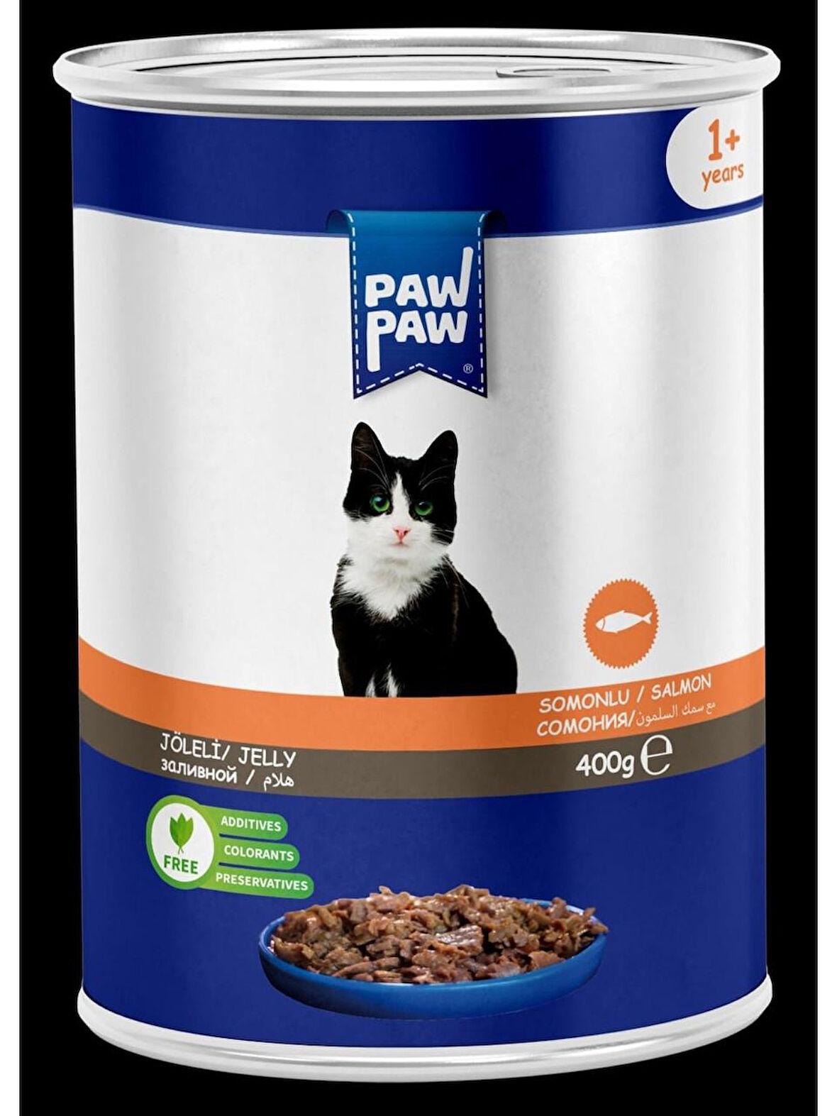Pawpaw Somonlu Jöleli Konserve Yaş Kedi Maması 12'
