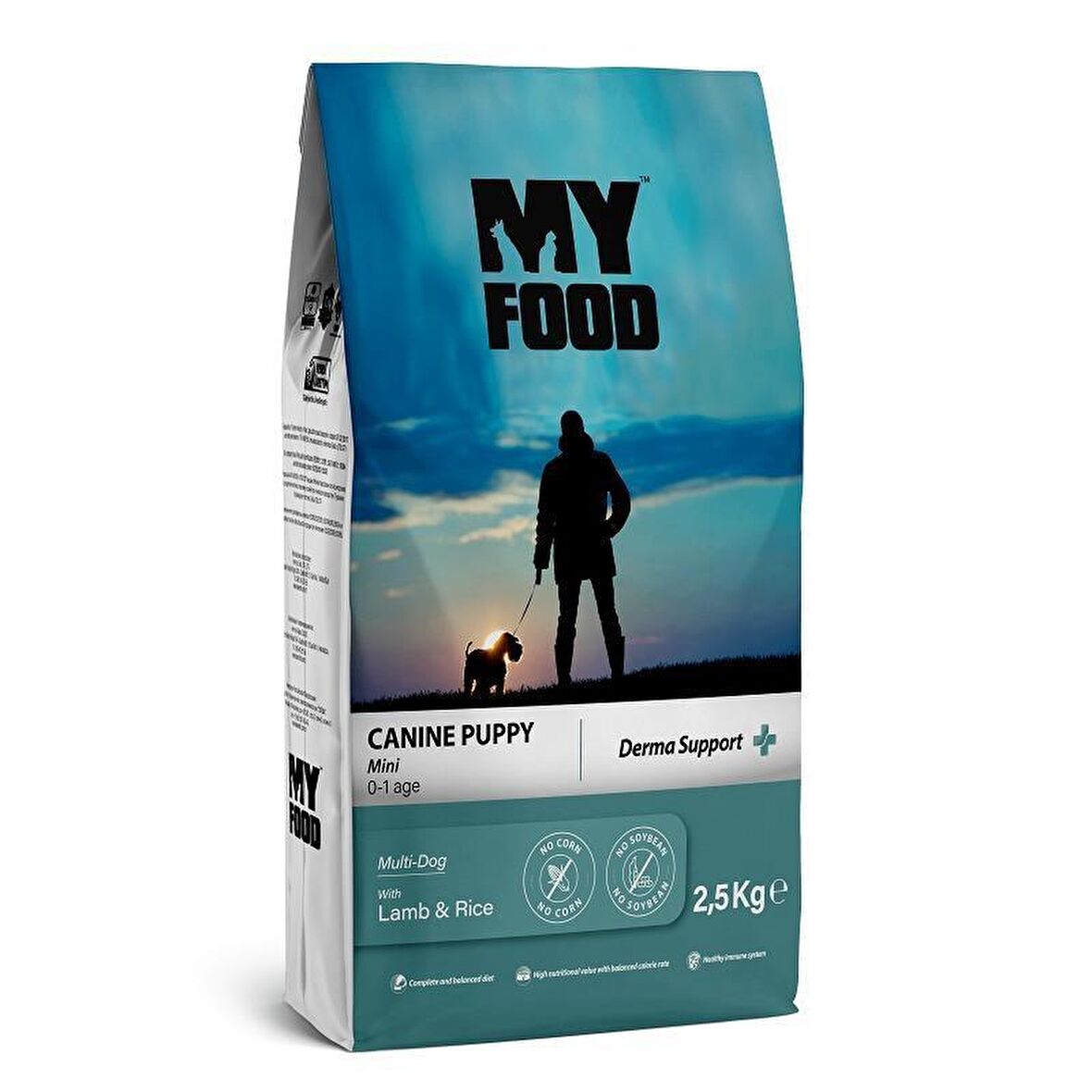My Food Food Kuzu Etli-Pirinçli Orta - Büyük Irk Yetişkin Kuru Köpek Maması 2.5 kg