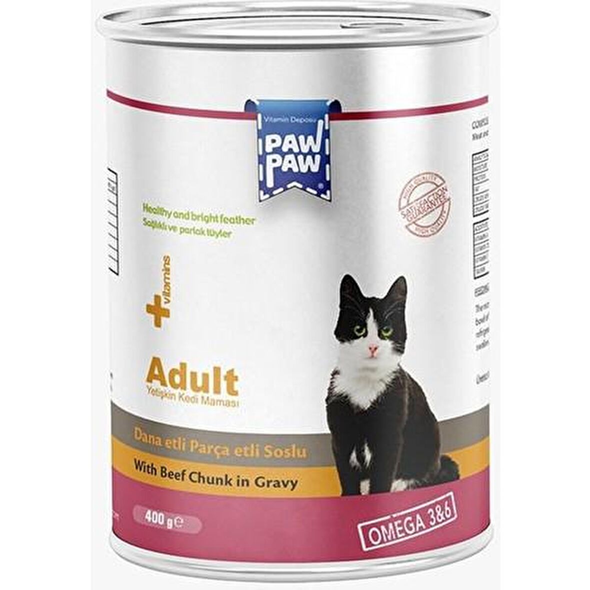 Paw Paw Sığır  Etli Gravy Kedi Konservesi 400 gr