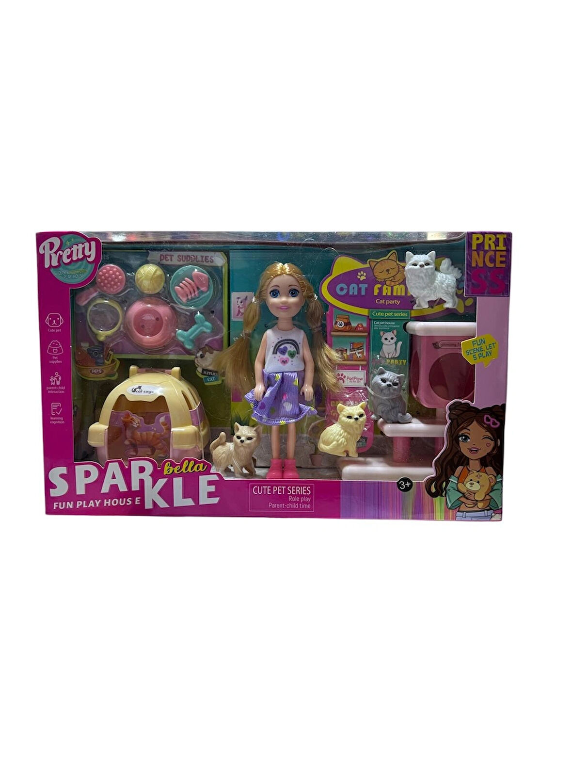 Bella Sparkle Evcil Kedi Maması Evcil Köpek Teması 7018