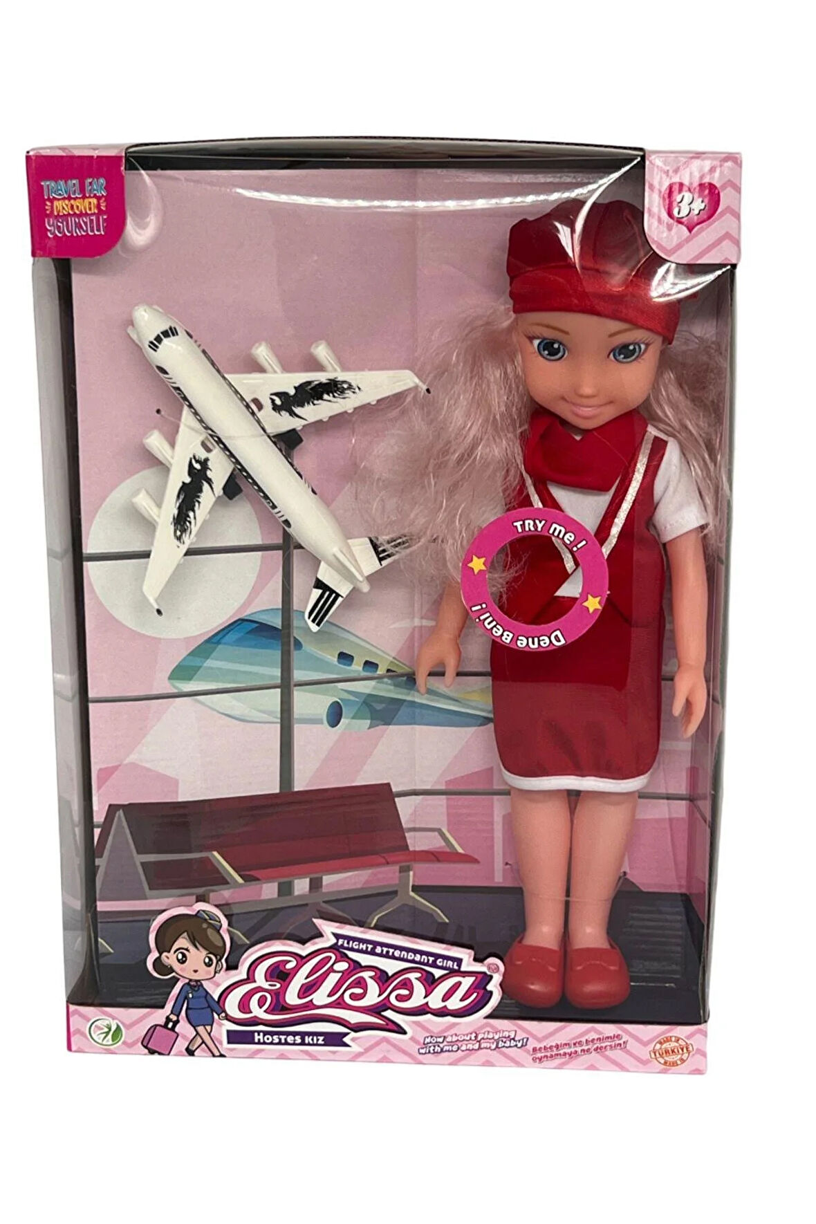 Global Toys Elissa Konuşan Hostes Bebek 30 Cm