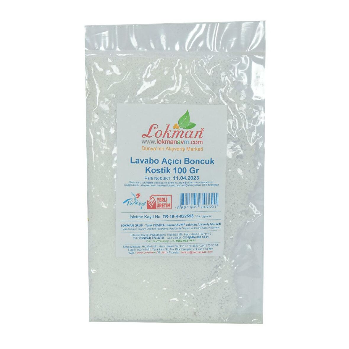 LokmanAVM Lavabo Açıcı Toz 100 gr