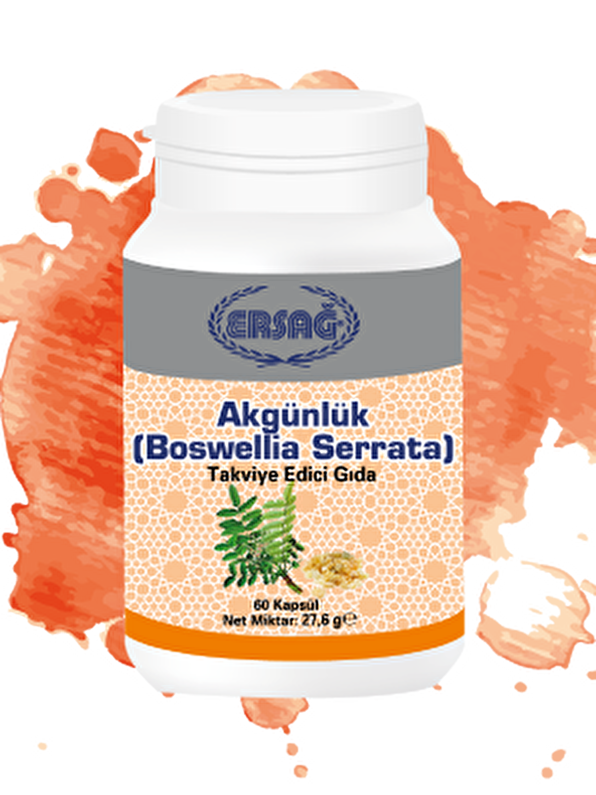 Ersağ Akgünlük (Boswellia Serrata) Gıda Takviyesi (60 Kapsül)