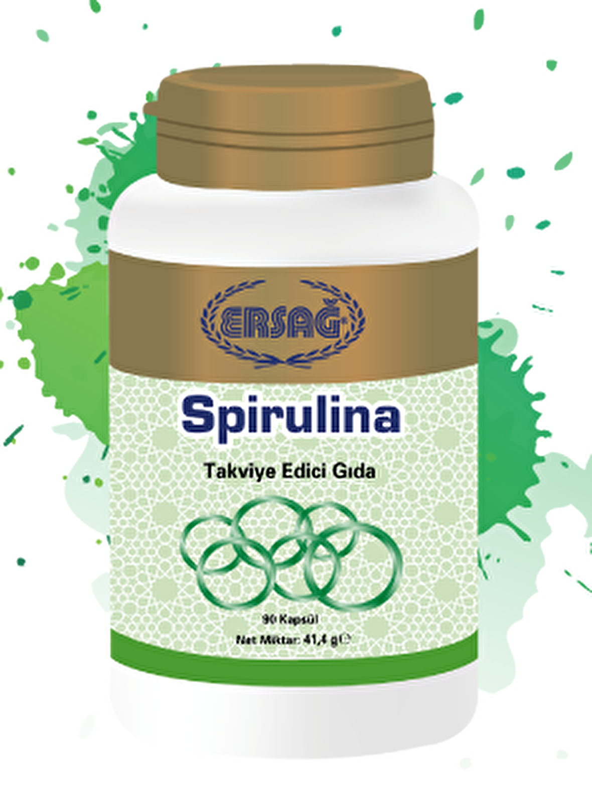 Ersağ Spirulina Ekstraktı Gıda Takviyesi (90 Kapsül)