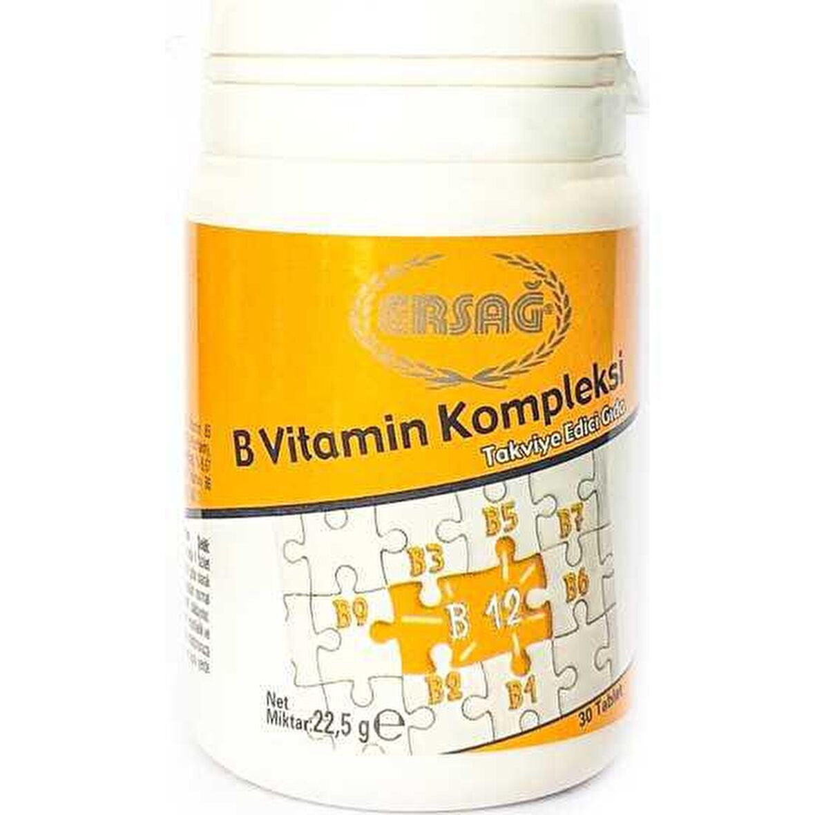 Ersağ B Vitamin Kompleksi (B12) Besin Takviyesi (30 Tablet)