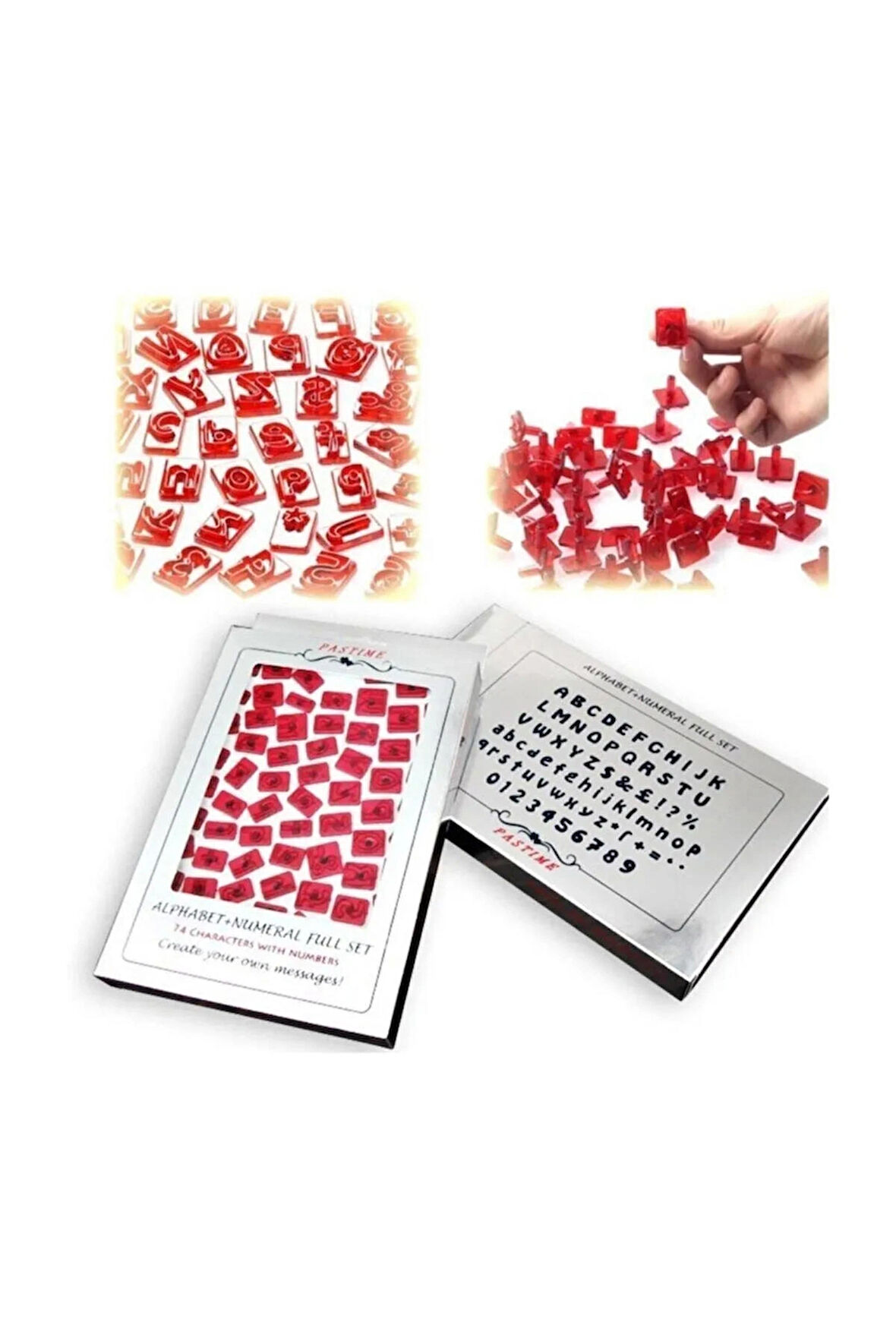 Transfer Alfabe Harf Rakam Seti 74 Parça Pasta Seti Kurabiye Kalıbı Pasta Kalıbı Hobi Jem Alfabe Set