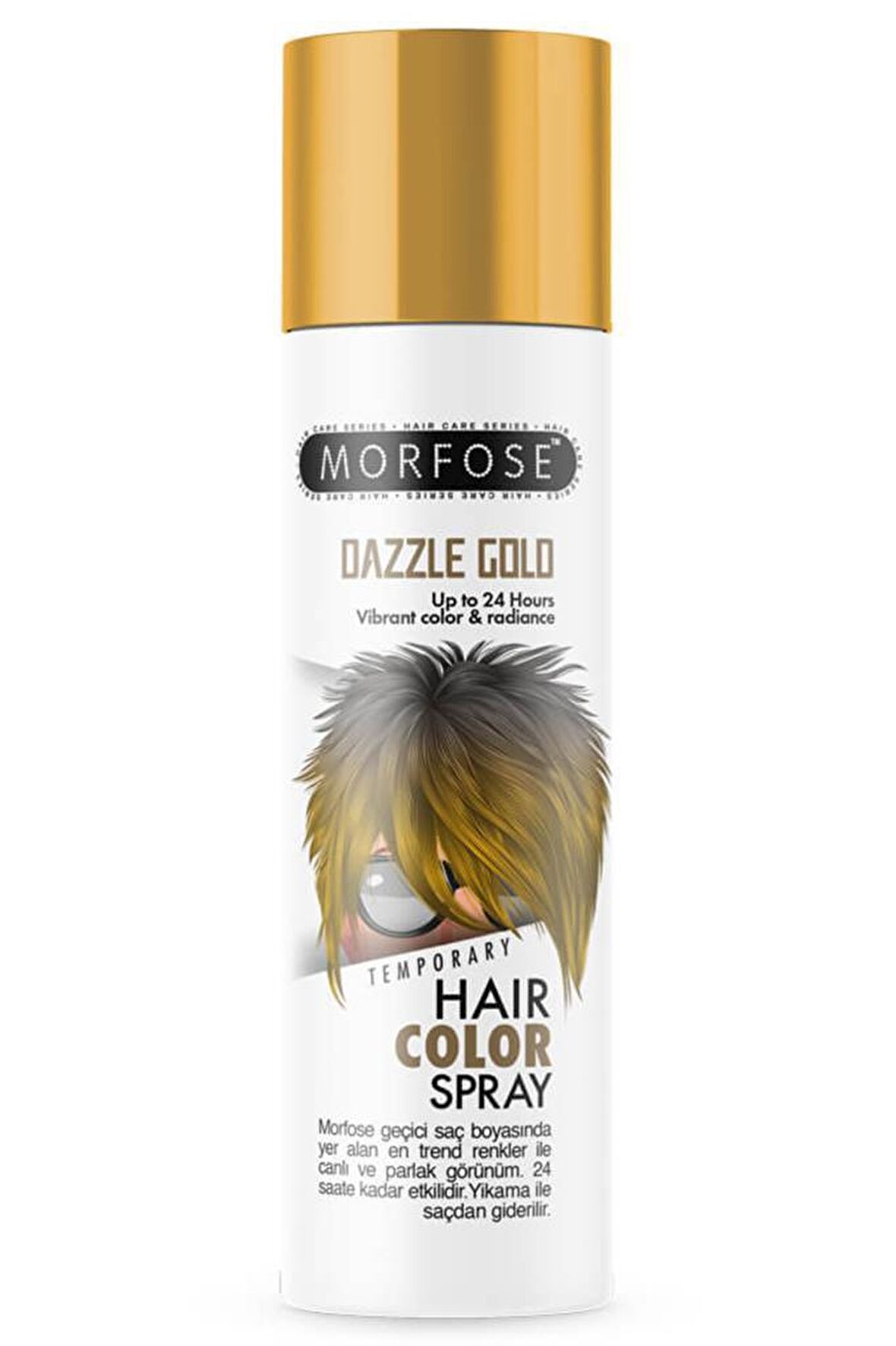 Morfose Renkli Saç Spreyi-Geçici Boya-150 Ml.