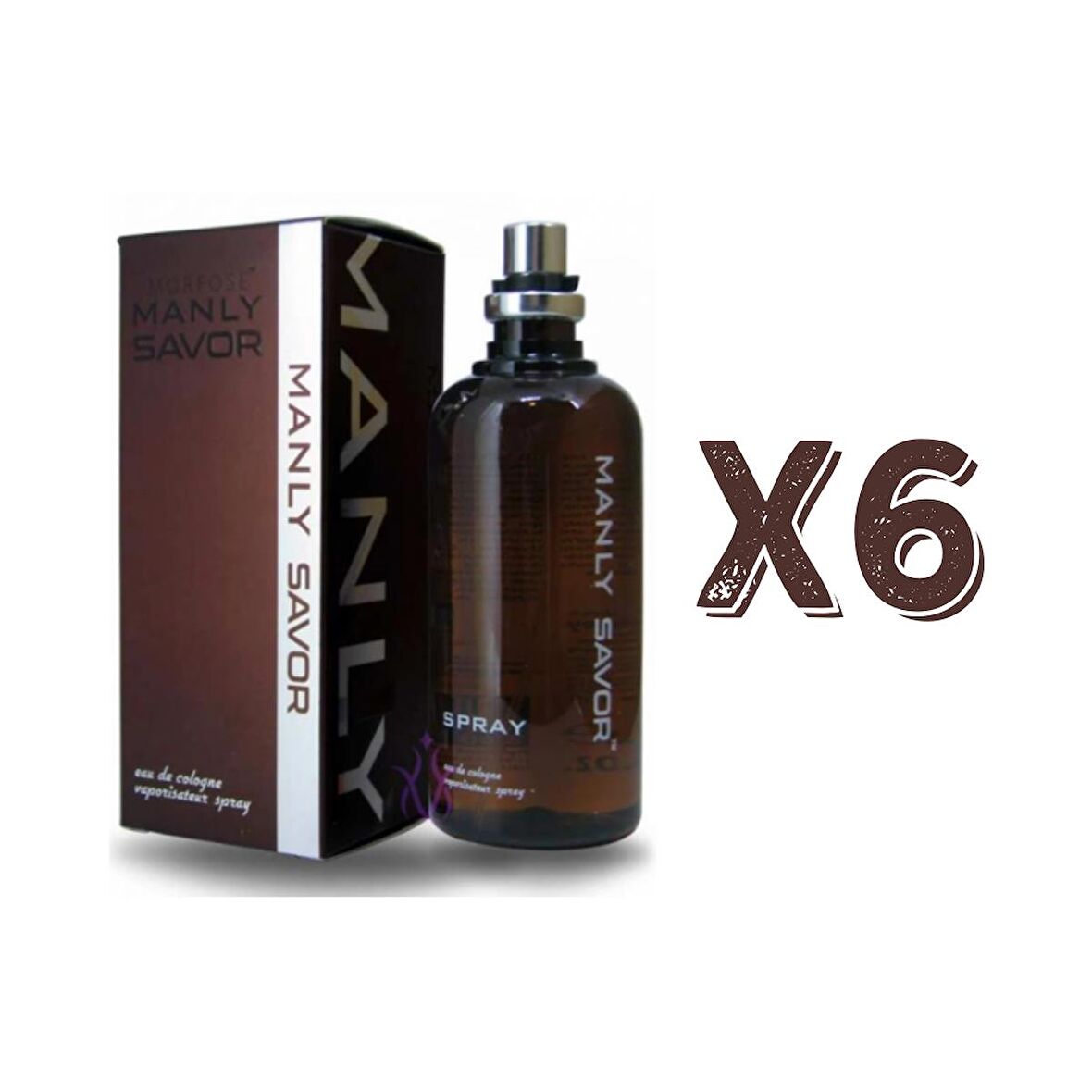 Manly Savor EDC 125 Ml Erkek Parfüm 6 Adet