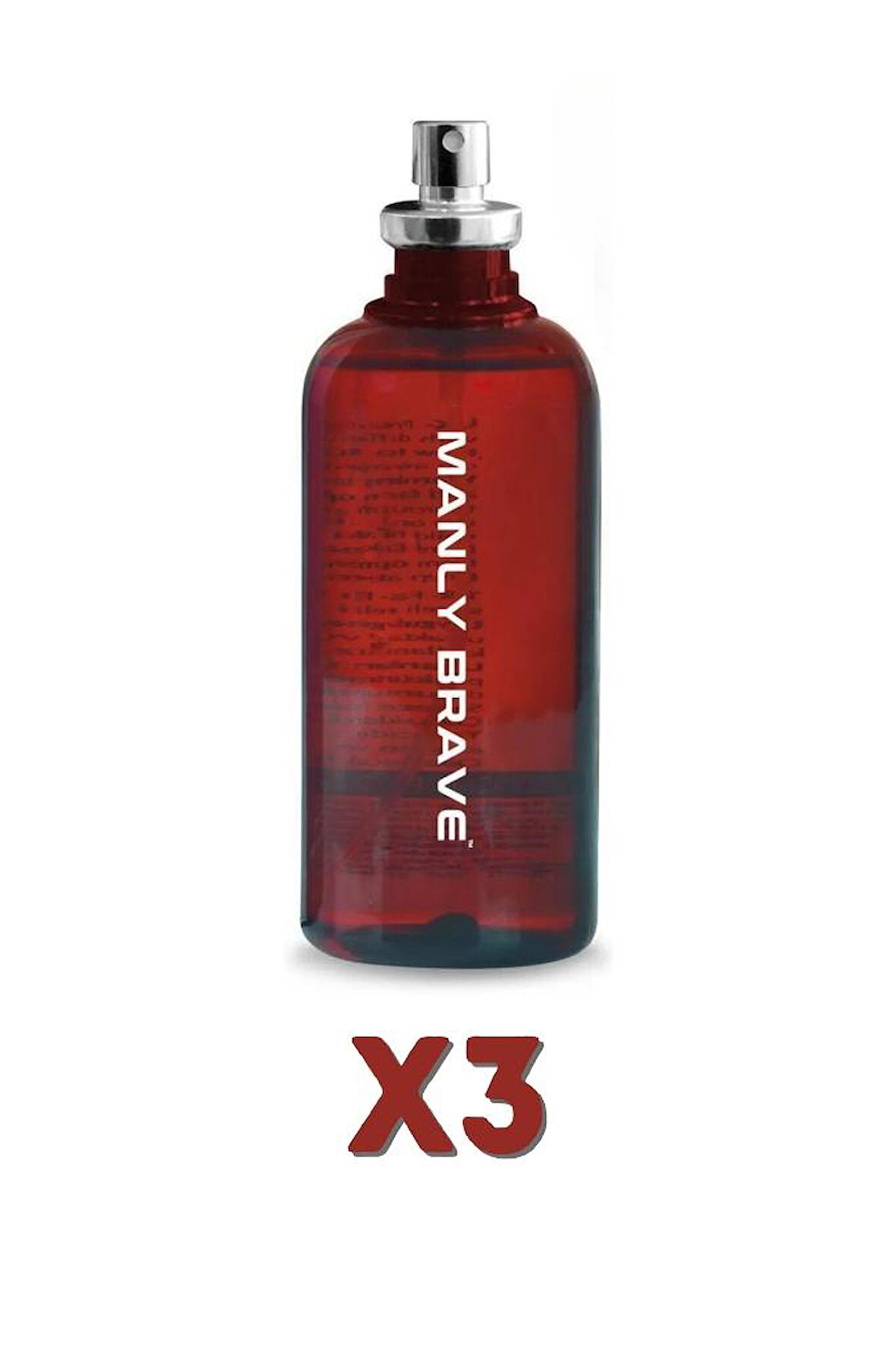 Manly Brave EDC 125 Ml Erkek Parfüm 3 Adet