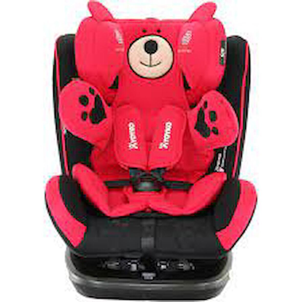 Yoyko Bear 360 ° Dönebilir Yatabilir 0-36 Kg Oto Koltuğu ISOFIX/SIP/LATCH - Kırmızı