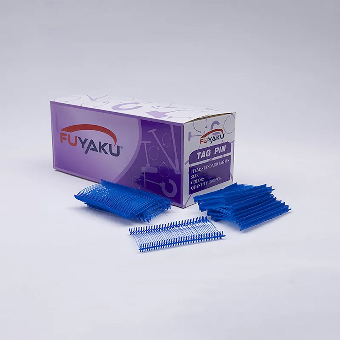 Fuyaku 25 MM Standart Kılçık Etiketleme Plastiği Renkli (10.000 Adet) Mavi