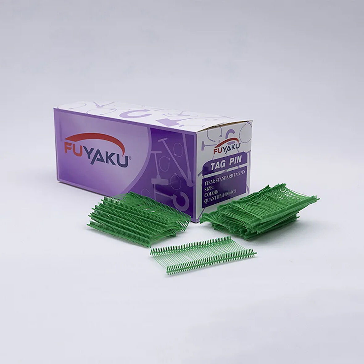 Fuyaku 65 MM Standart Kılçık Etiketleme Plastiği Renkli (10.000 Adet) Yeşil