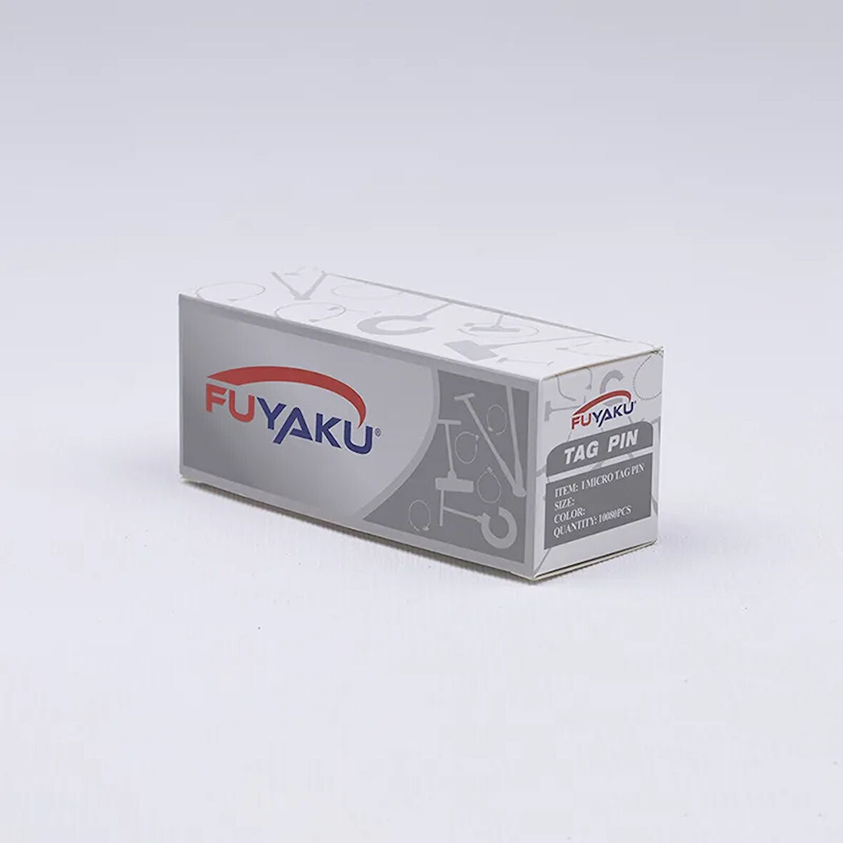 Fuyaku 4.4 MM I-End Mikro İnce (Fine) Kılçık Etiketleme Plastiği Siyah (10.000 Adet)