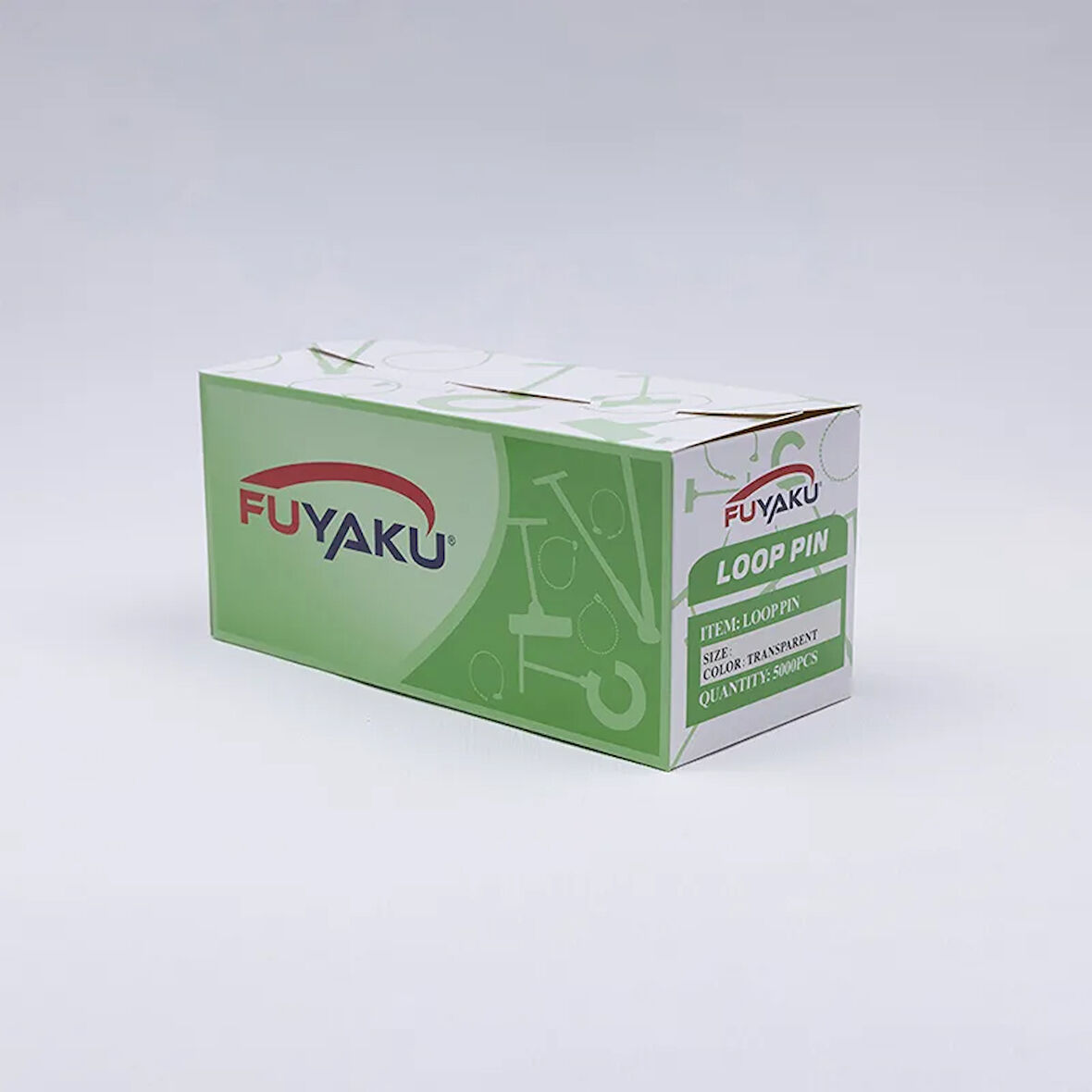Fuyaku 12" Elle Geçmeli Kılçık Etiketleme Plastiği Şeffaf (5.000 Adet)