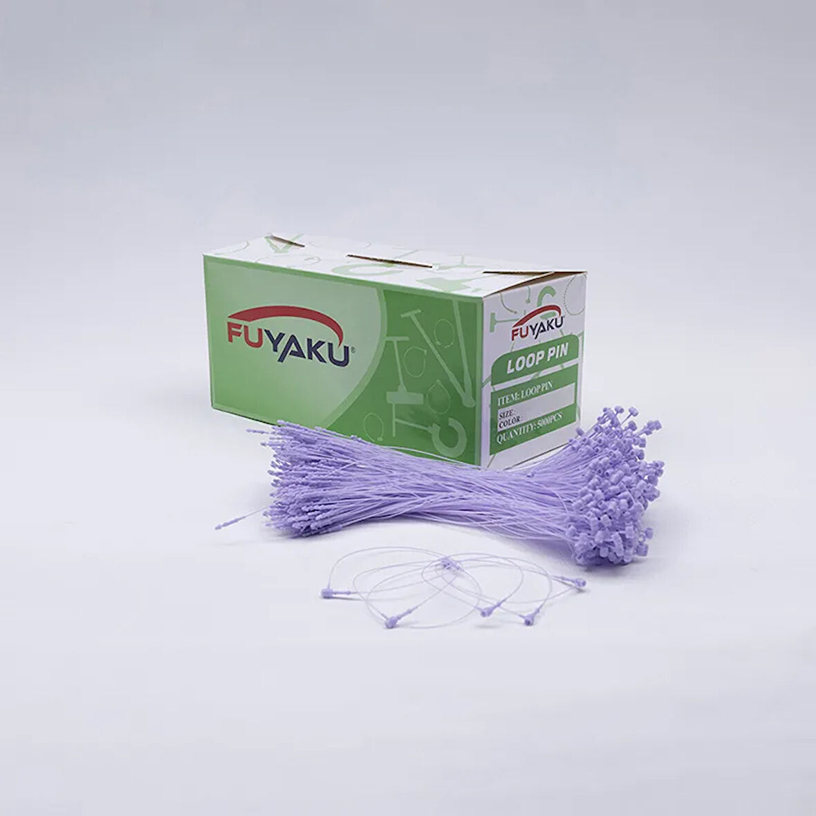 Fuyaku 7" Elle Geçmeli Kılçık Etiketleme Plastiği Renkli (5.000 Adet) Lila