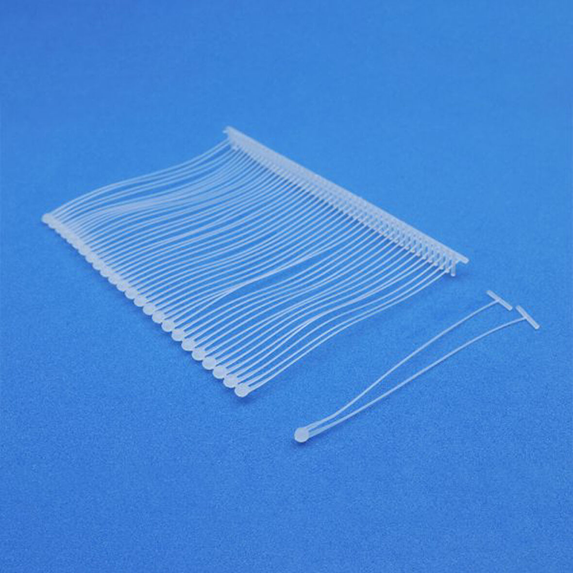 Fuyaku 65 MM Double Pin Çiftli Kılçık Etiketleme Plastiği Şeffaf (5.000 Adet)