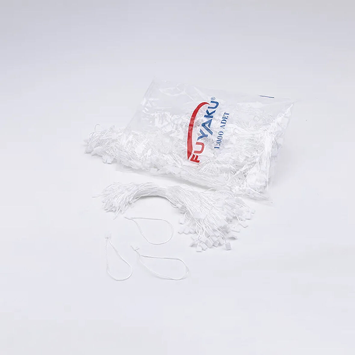 Fuyaku Kilitli İp Klips Beyaz 30 cm (1.000 Adet)