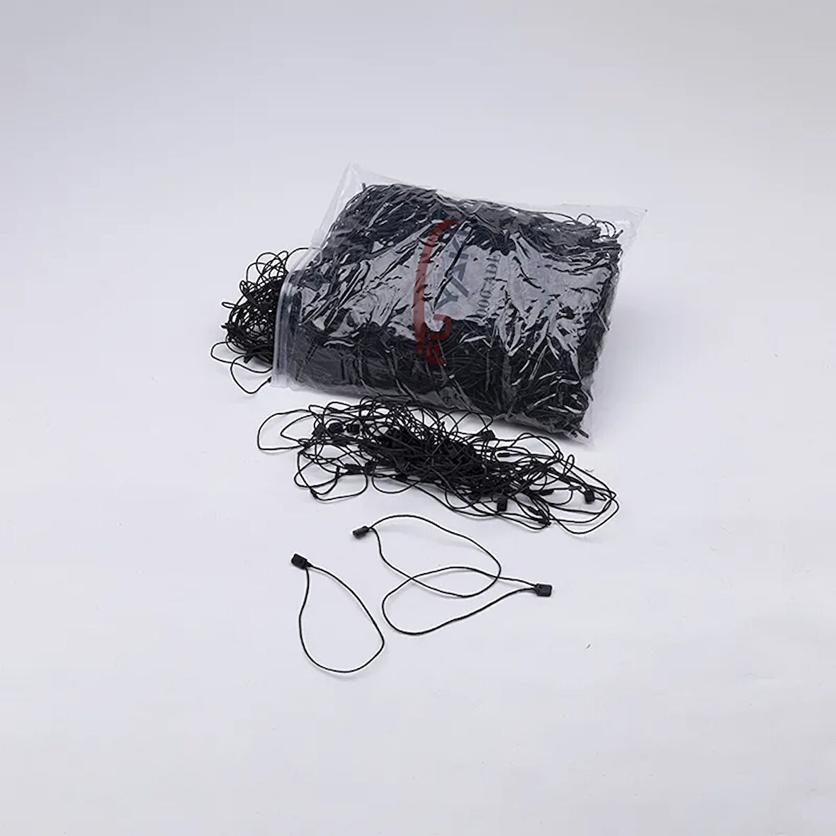 Fuyaku Kilitli İp Klips Mumlu Siyah 22 cm (1.000 Adet)