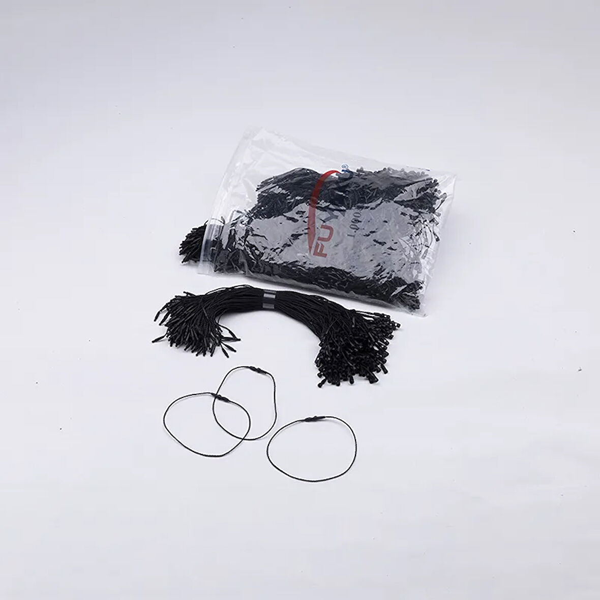 Fuyaku Füze Kilitli İp Klips Siyah 22.5 cm (1.000 Adet)