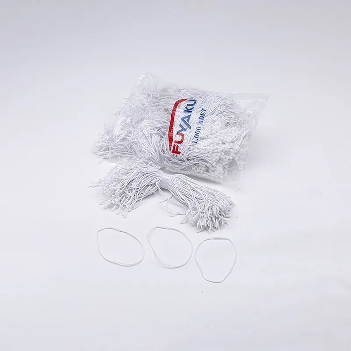 Fuyaku Füze Kilitli İp Klips Mumlu Beyaz 18 cm (1.000 Adet)