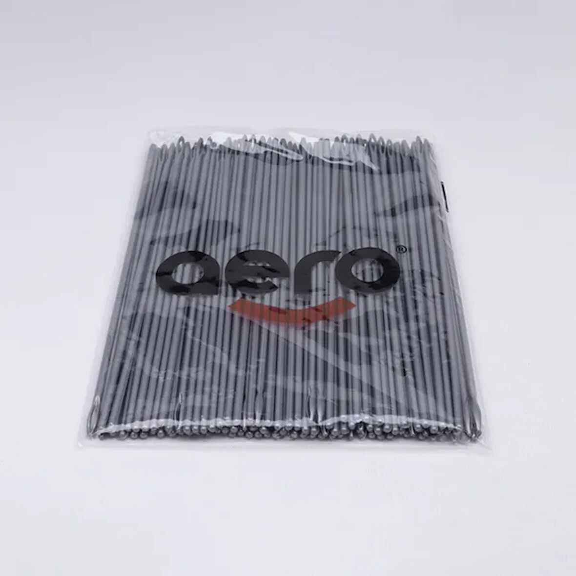 Aero Çuvaldız Plastik Dar Delik Uzun 24 cm (100 Adet) Gri