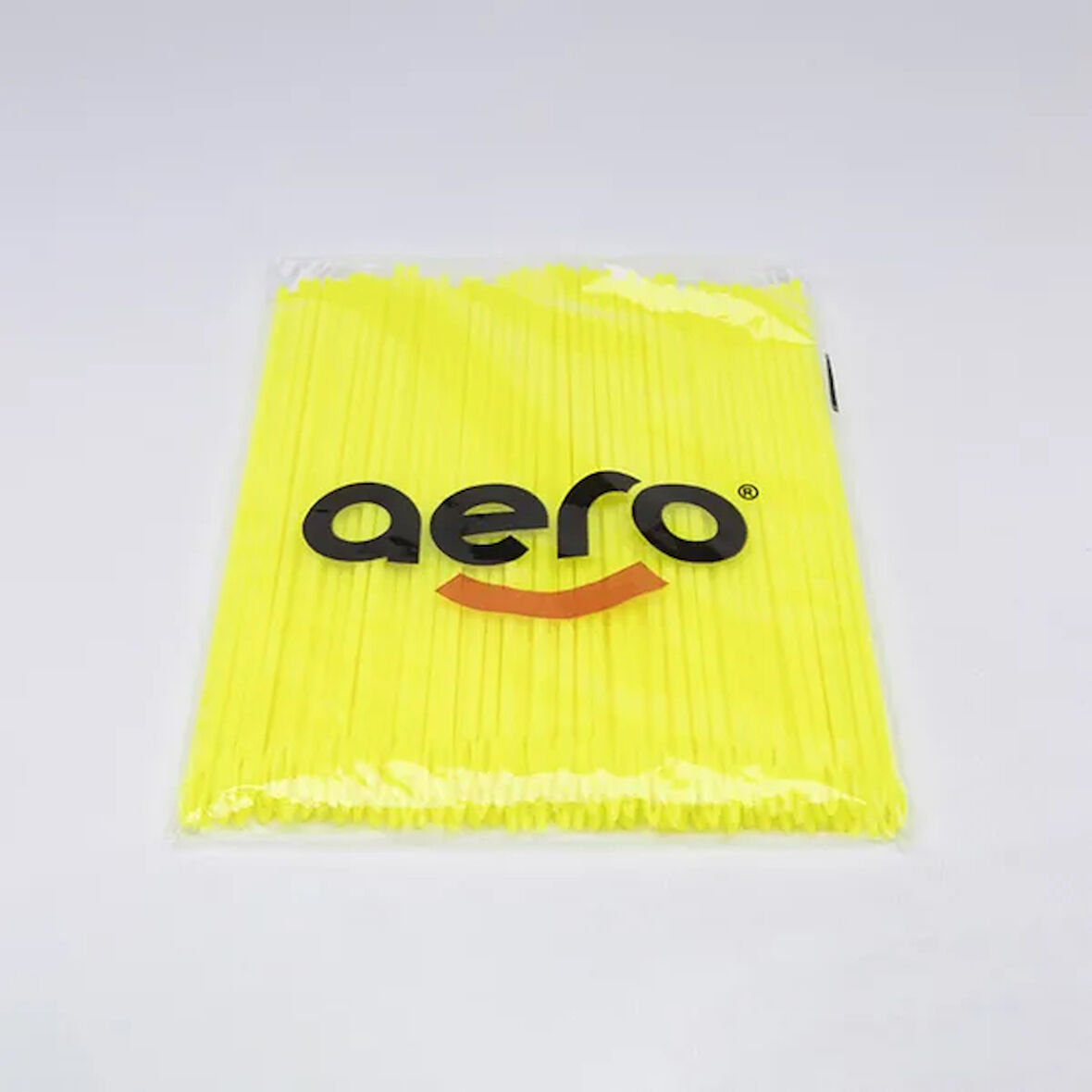 Aero Çuvaldız Plastik Dar Delik Uzun 24 cm (100 Adet) Sarı